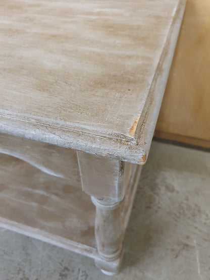 Large Pine Upcycled Distressed Coffee Table - EL104534