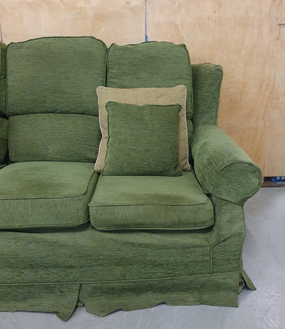 Green Fabric 2 Seater Sofa - 104896