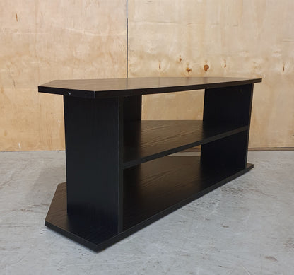 2 Tier Black Wood TV Stand - 104843