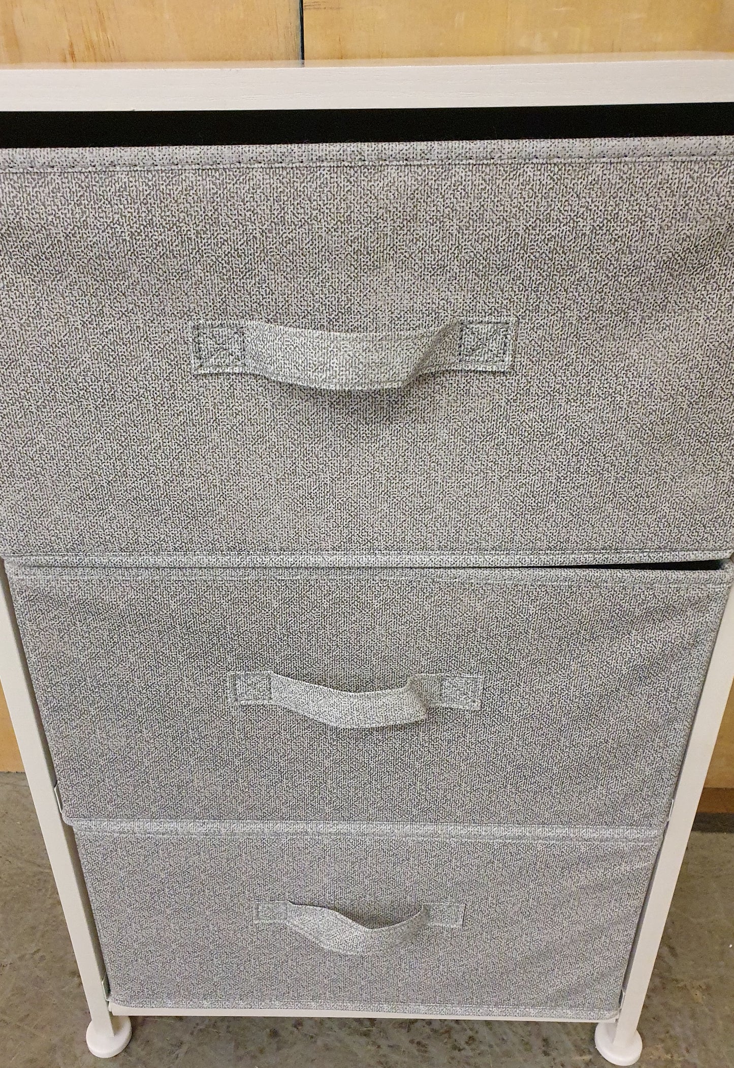 Small 3 Drawer Canvas Chest of Drawers - 104273