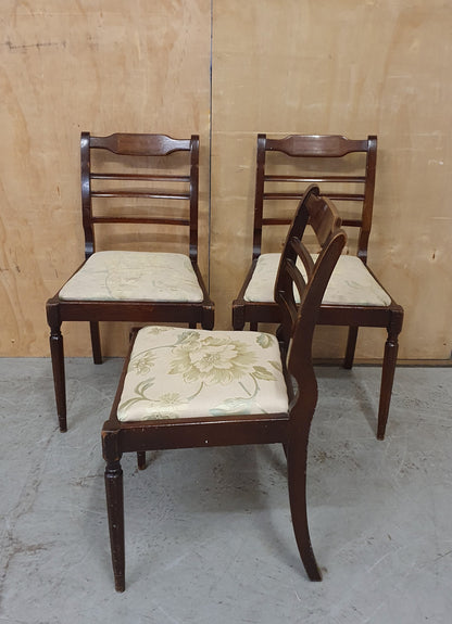 5 Matching Antique Mahogany Dining Chairs with Remavable Seats - 104146 / 104147 / 104148 / 104149 / 104150