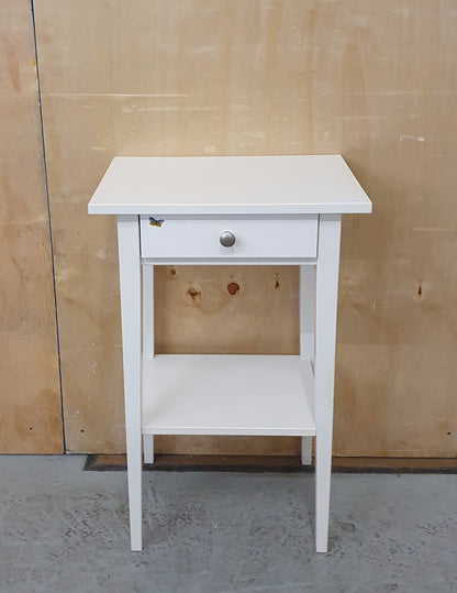 IKEA 2 Tier White Single Bedside Cabinet - EL103120