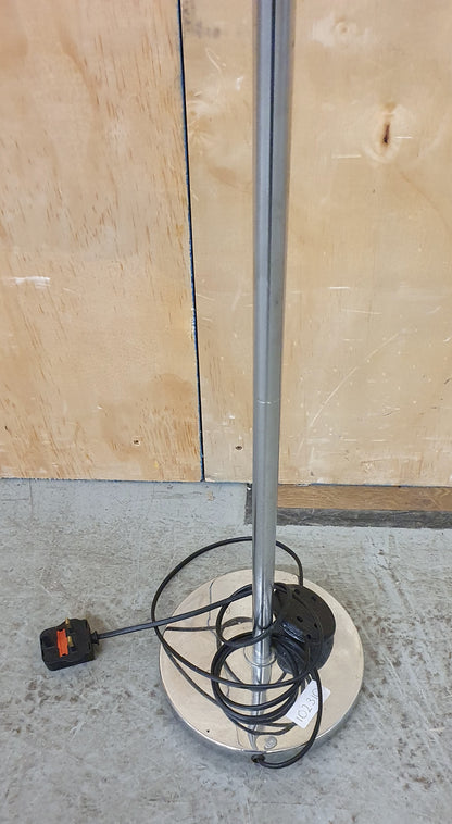 Grey Standing Lamp with Chrome Base - 102310