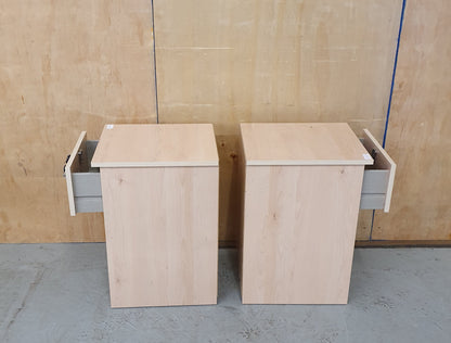 2 Matching Lockable Wooden Bedside Cabinets - 102248 / 102249