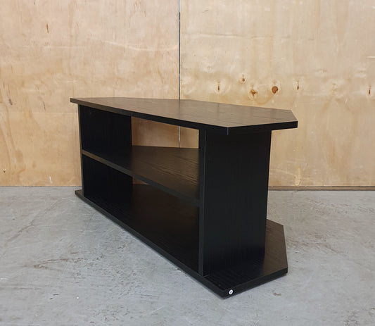 2 Tier Black Wood TV Stand - 104843