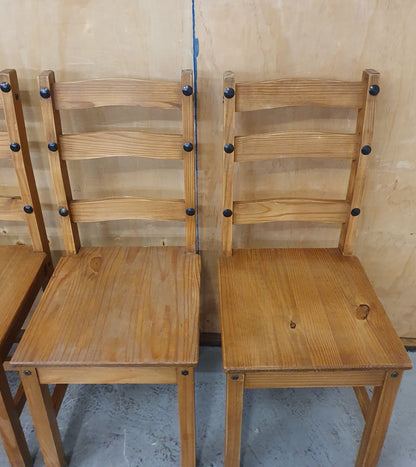 4 Matching Wood Dining Chairs - EL104513 / EL104514 / EL104515 / EL104516