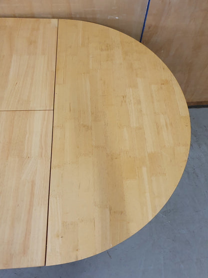 Round Pine Extendable Dining Table - 104415