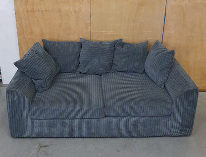 Grey Chunky Corduroy 2 Seater Sofa - 104857