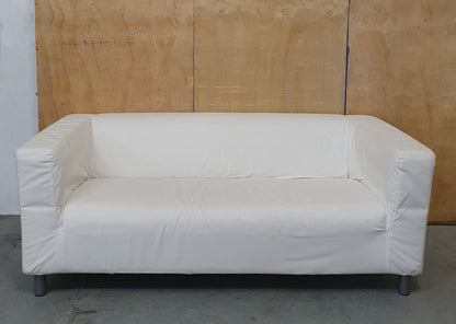 IKEA KLIPPAN White 2 Seater Sofa - 104858