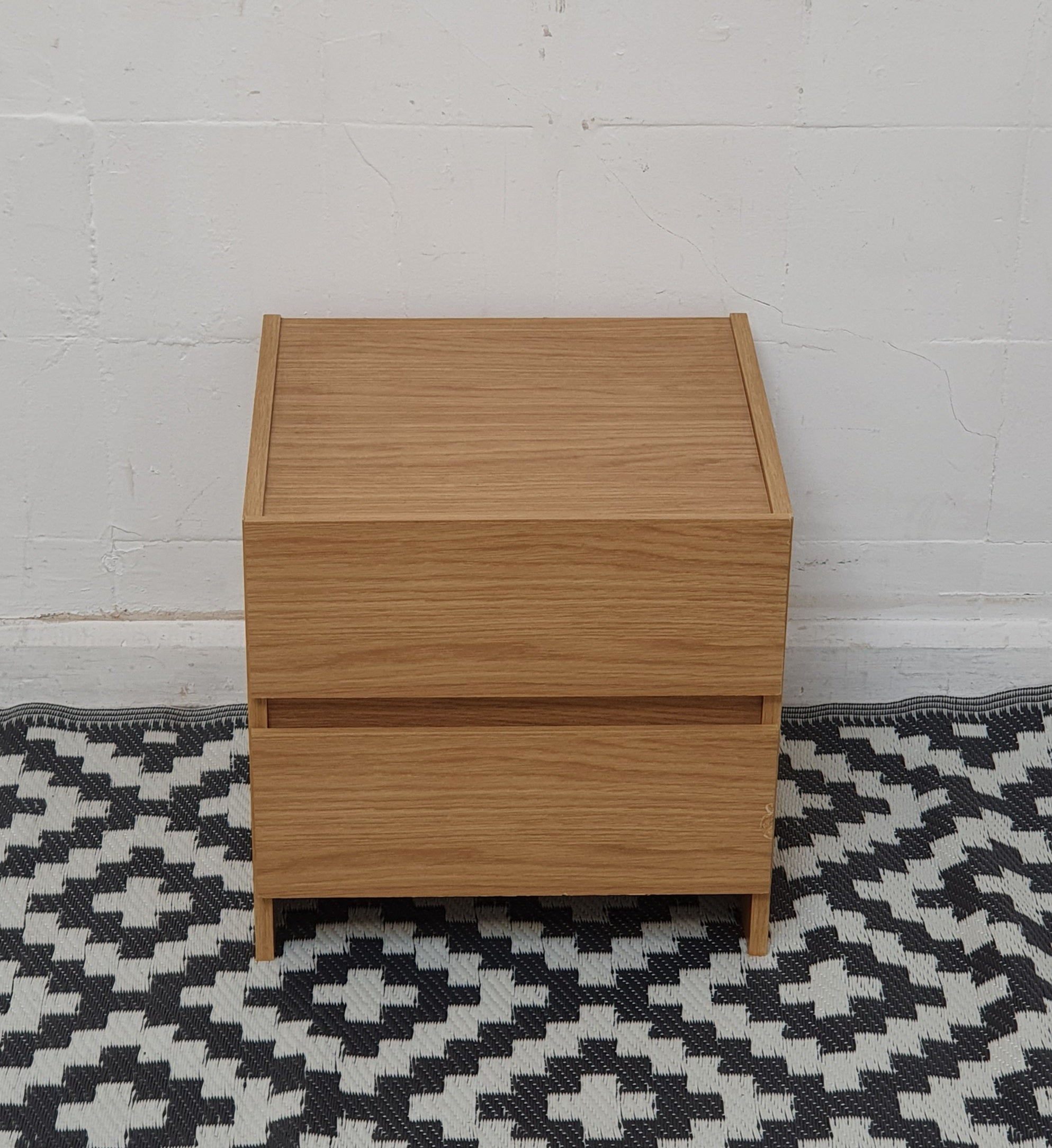 Ikea 2 store drawer bedside table