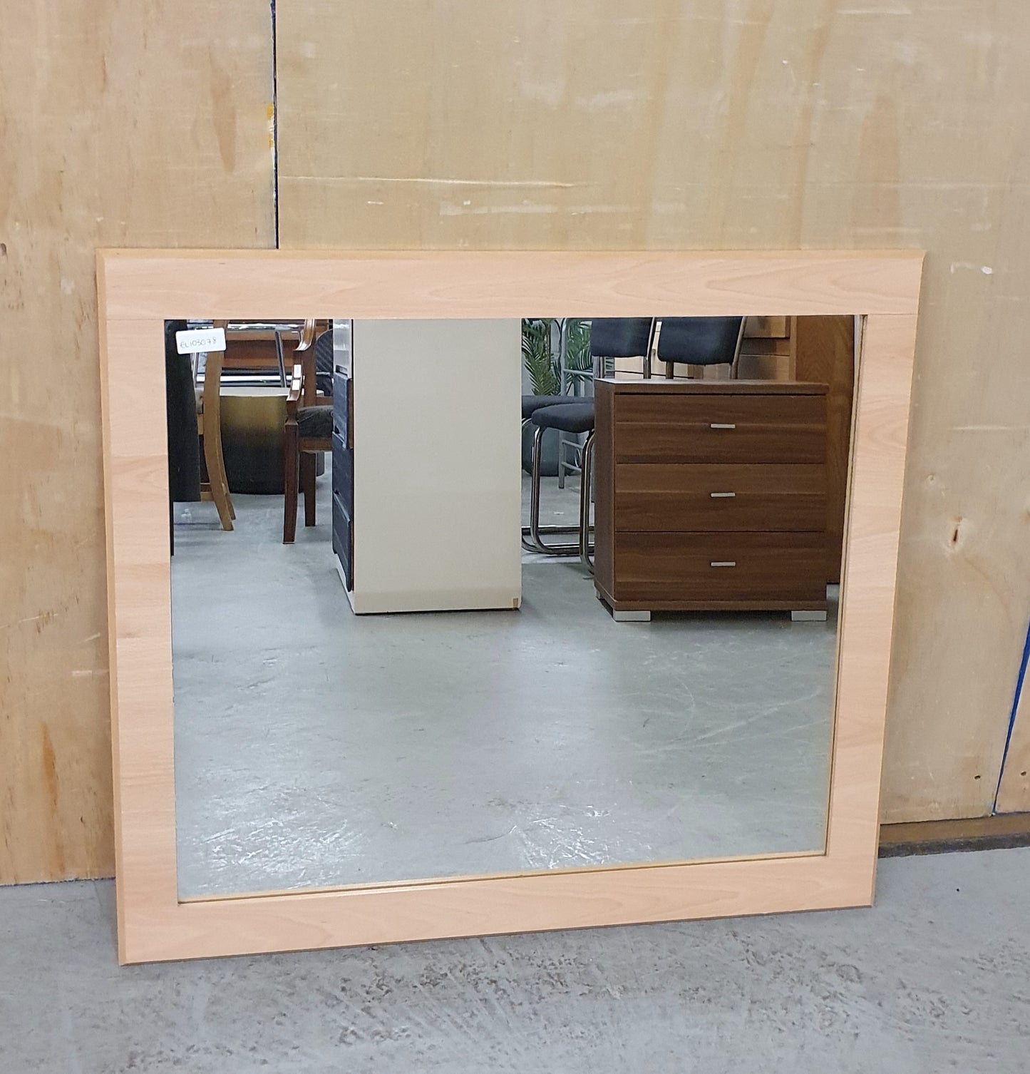 Square Wood Frame Mirror - EL103078