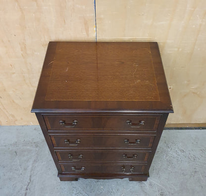 Small Mahogany Cabinet with 1 Door and Open Top Lid - 180925-01