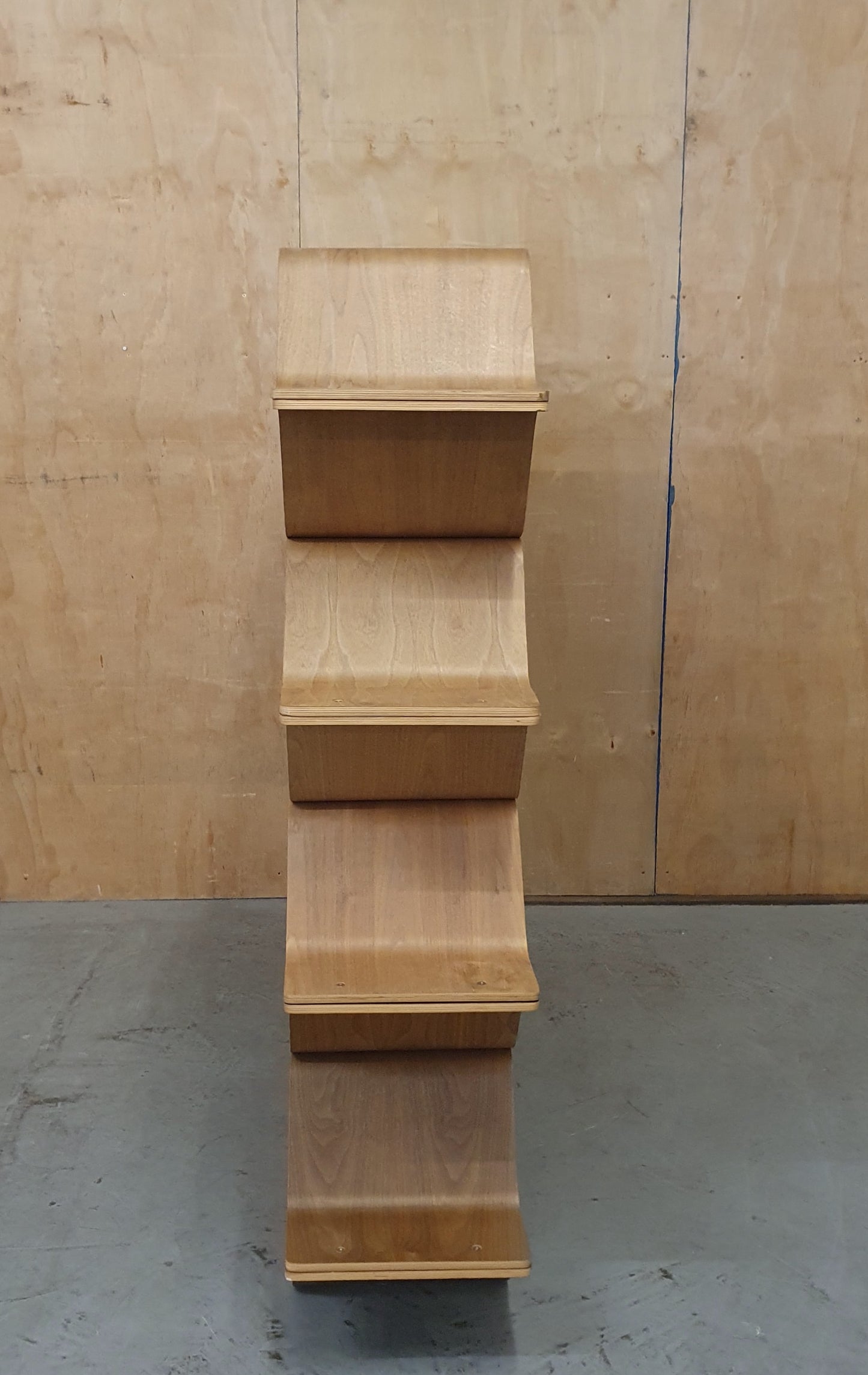 Large Hexagon Shape Wood Shelving Unit - 110925-12