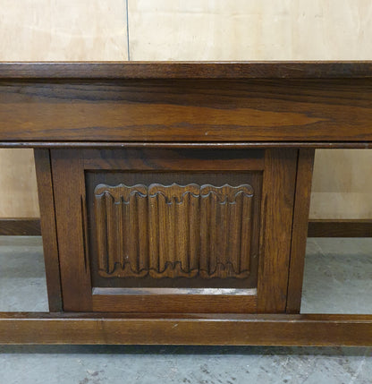 Large Mahogany Coffee Table with Centre Door - EL104936