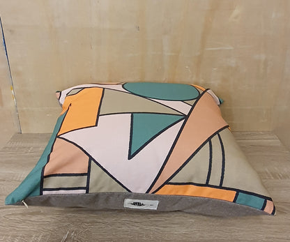 EmeldaMade "The Geometric Series - Orange" Cushion -11024-01