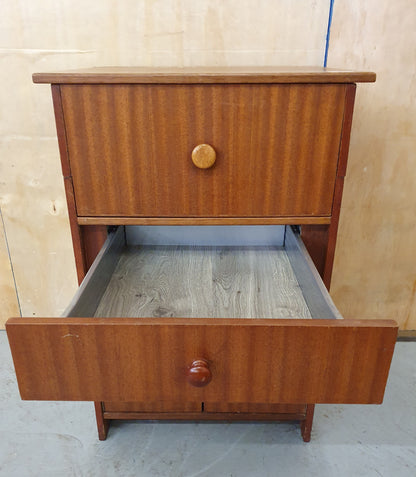 Single Cabinet with 2 Drawers Top Opening Lid and Bottom Storage Area - EL101944