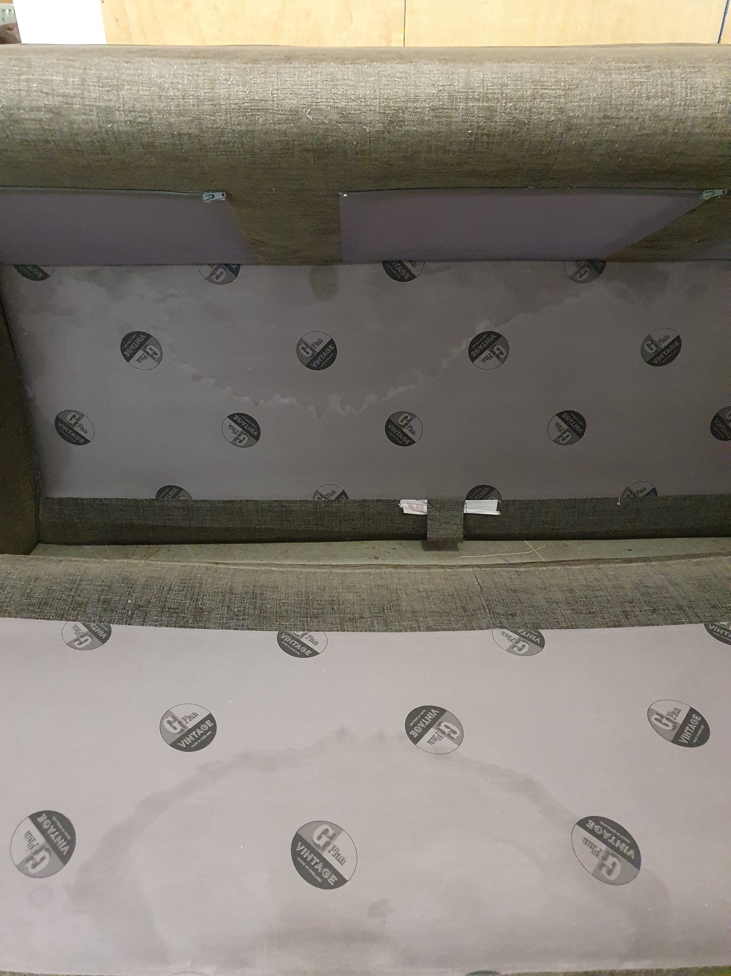 G-PLAN Dark Grey 3 Seater Sofa with Removable Back Cushions - 310126-01