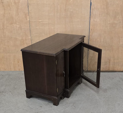 Vintage Mahogany Cabinet with 3 Doors and Open Top - 140925-04
