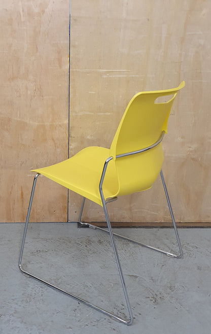 PINEAPPLE TOUCH CHAIR Mustard Yellow Recyclable Polypropylene Seats - P102540