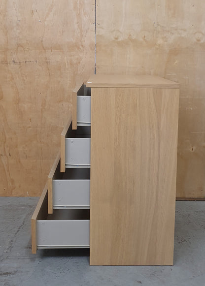 IKEA MALM Wood 4 Drawer Chest of Drawers - 104775