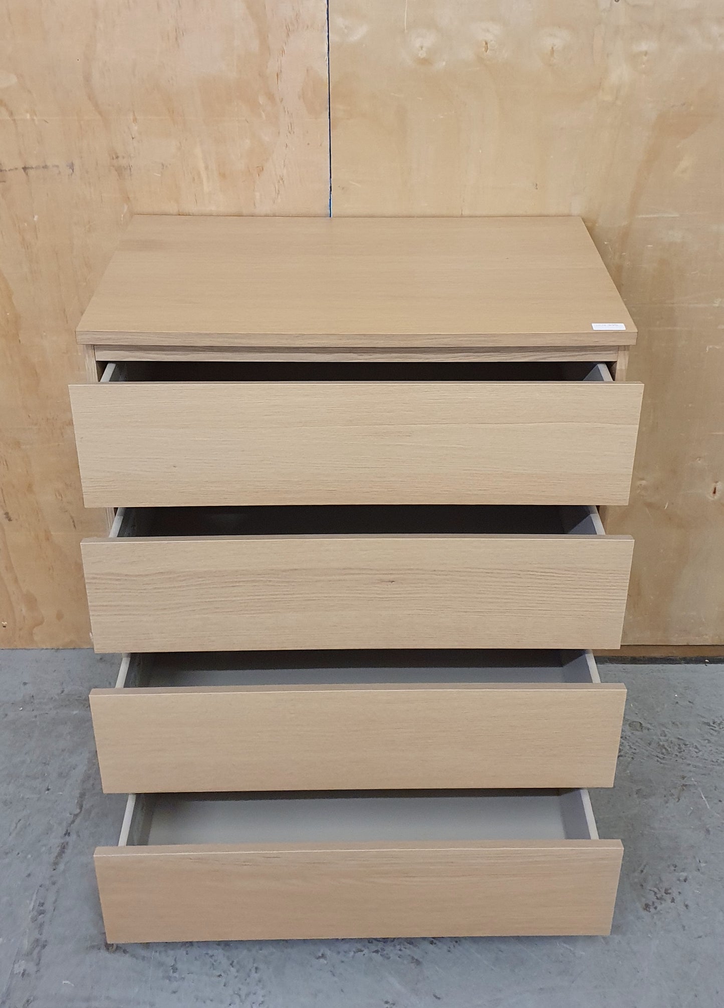 IKEA MALM Wood 4 Drawer Chest of Drawers - 104775