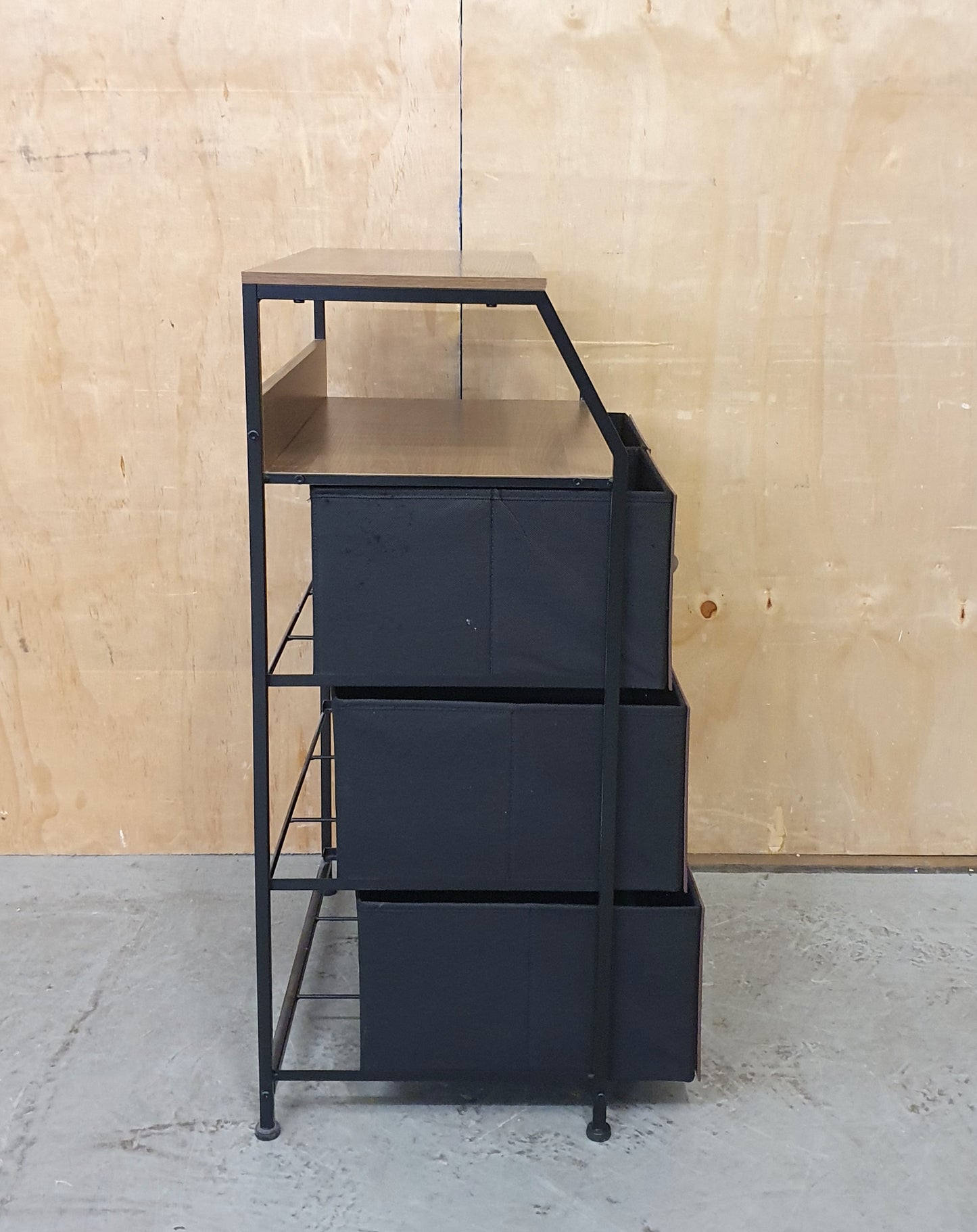 Small Storage Unit with 4 Canvas Lined Removable Drawers - 104779