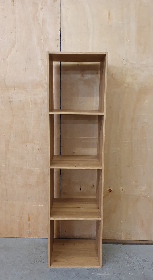 Tall 3 Shelf Wall Mountable Wood Bookcase - EL104478