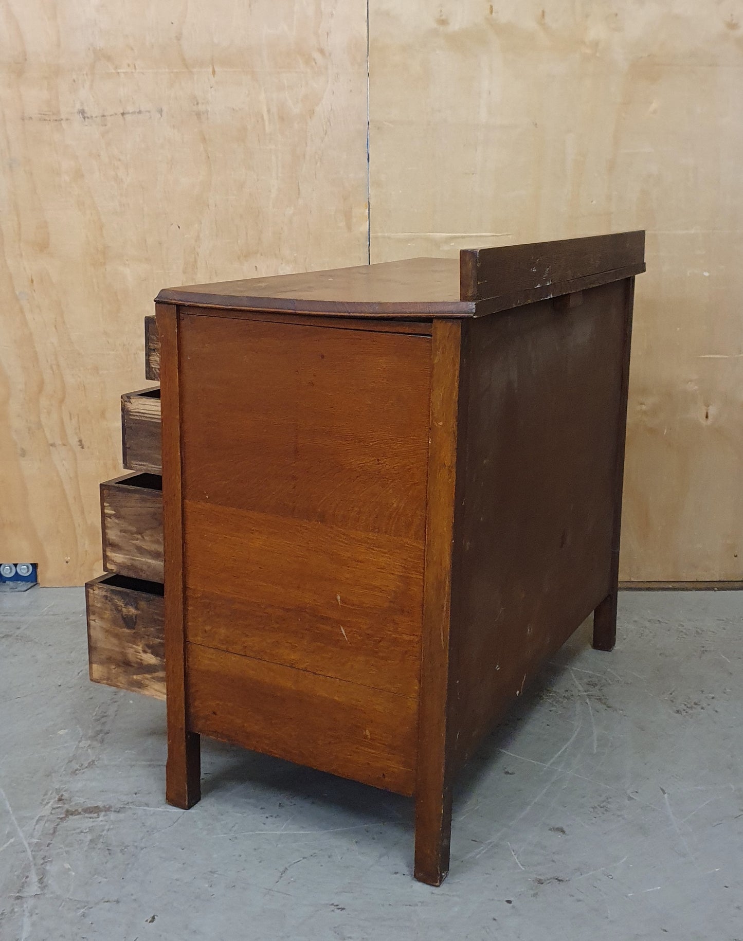 Vintage 4 Drawer Chest of Drawers with Engraved Top Panel - 104810