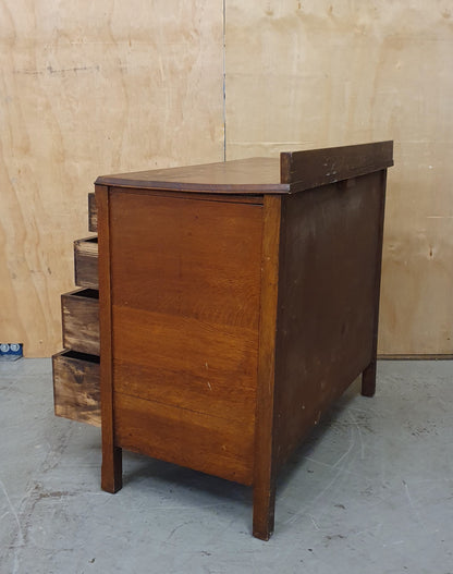 Vintage 4 Drawer Chest of Drawers with Engraved Top Panel - 104810