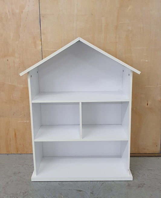 White Shelving Unit Shaped Like a House - EL102717