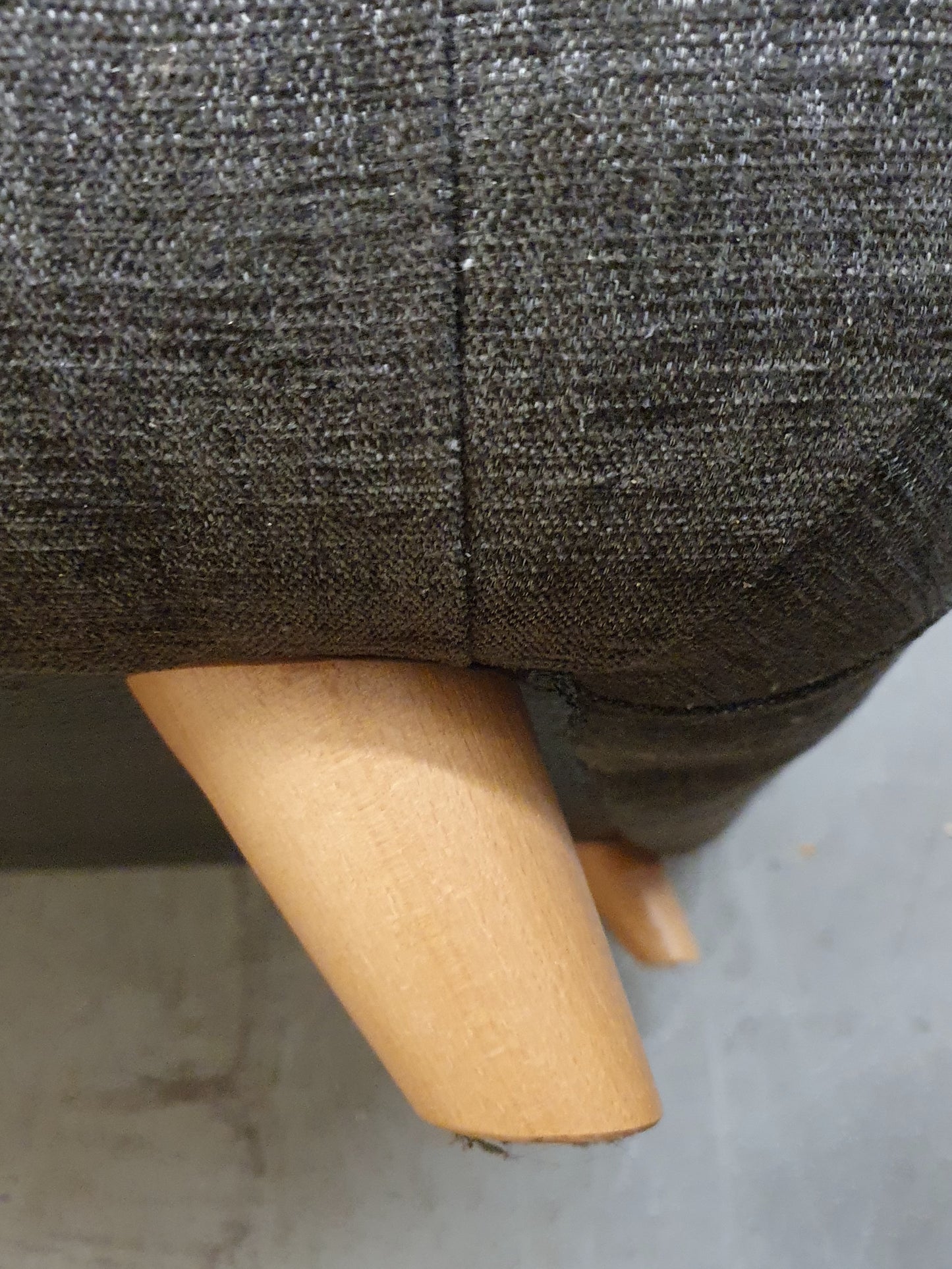 G-PLAN Dark Grey 3 Seater Sofa with Removable Back Cushions - 310126-01