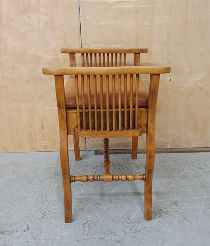 Vintage Piano Stool with Open Seat for Storage - EL104088