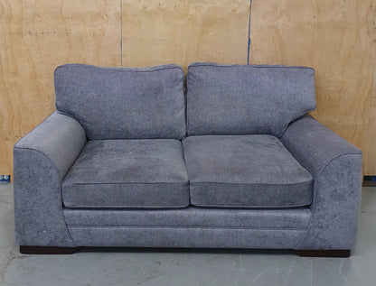 Grey Soft Fabric 2 Seater Sofa with Removable Cushions - 104040
