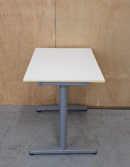 Small White Desk with Chrome Legs - EL104918