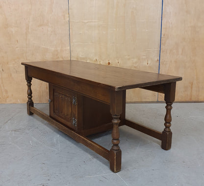 Large Mahogany Coffee Table with Centre Door - EL104936