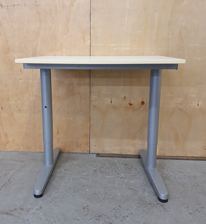 Small White Desk with Chrome Legs - EL104918