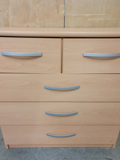 Small 5 Drawer Wood Chest of Drawers - 104865