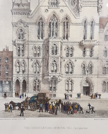 The Congregational Meorial Hall, Farringdon Street Vintage Art Print - 103773