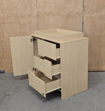 KUB Wood Baby Change Table with 3 Drawers and 1 Door - 104837