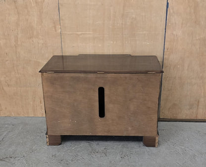 Vintage Mahogany Cabinet with 3 Doors and Open Top - 140925-04