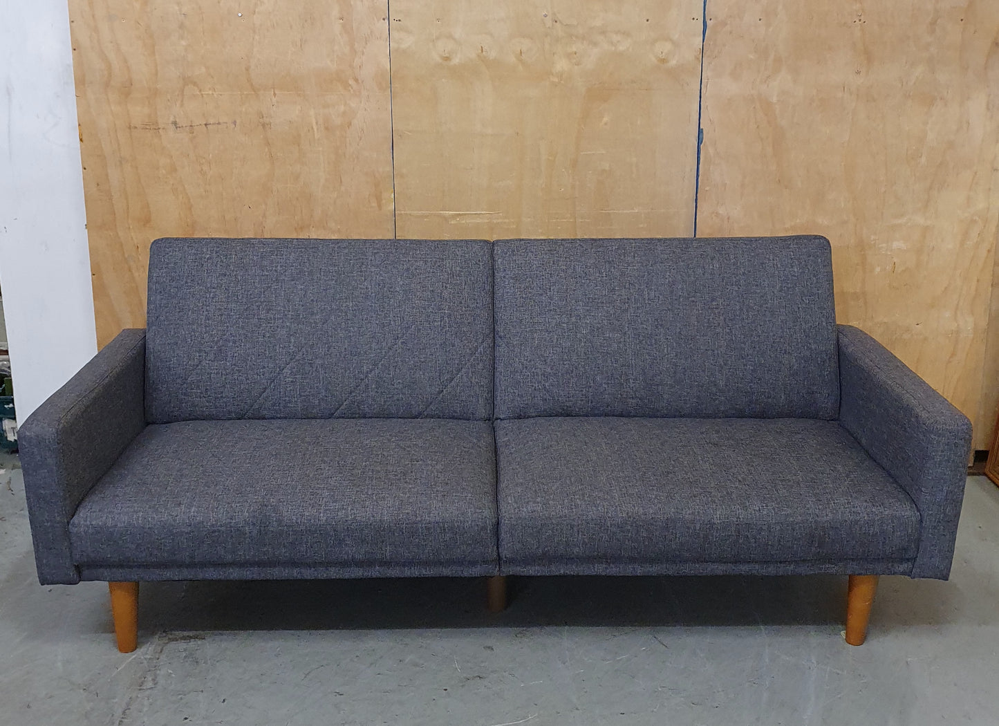 Grey 2 Seater Clik-Clak Sofa Bed - 104868