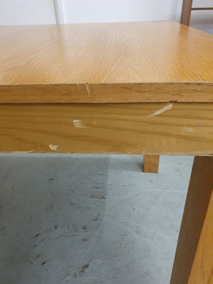 Large Oak Extendable Dining Table - EL104582