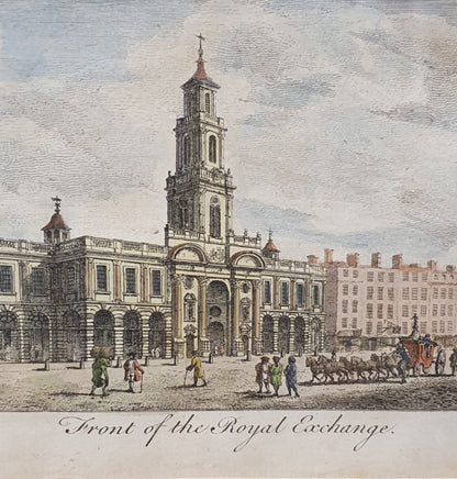 Front of the Royal Exchange Vintage Art Print - 103740