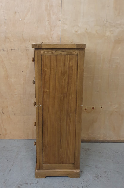 5 Drawer Wood Tallboy with Round Wood Handles - 103563