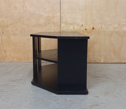 2 Tier Black Wood TV Stand - 104843