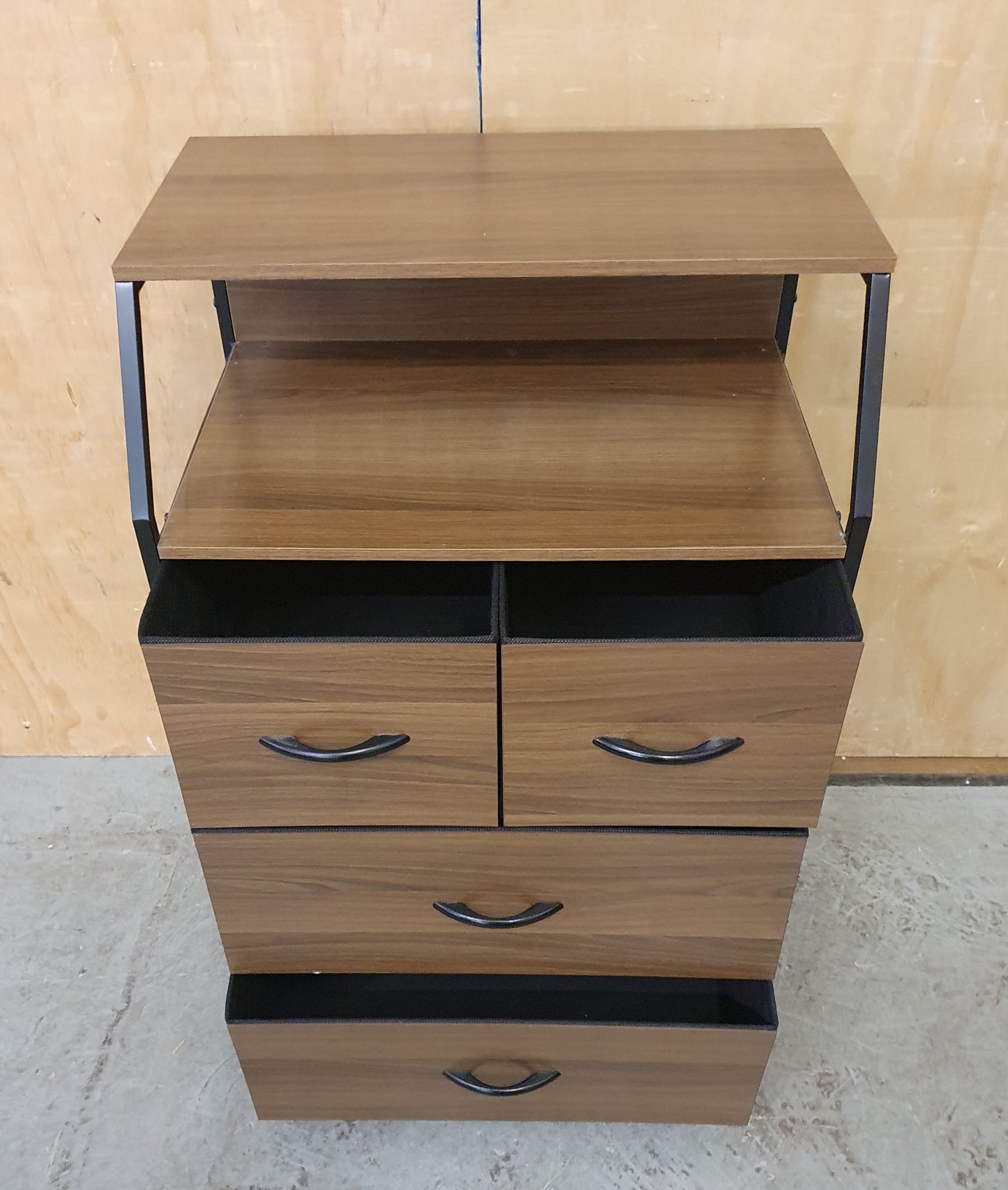 Small Storage Unit with 4 Canvas Lined Removable Drawers - 104779