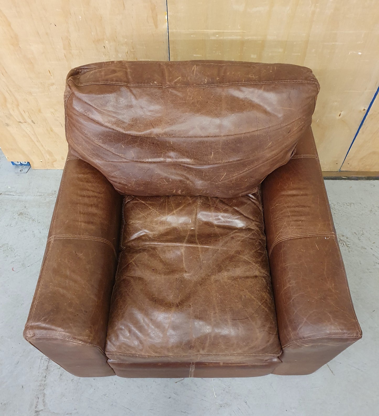 Brown Leather Armchair - 103934