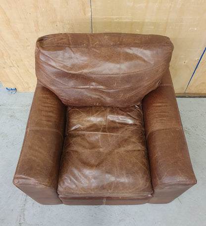 Brown Leather Armchair - 103934