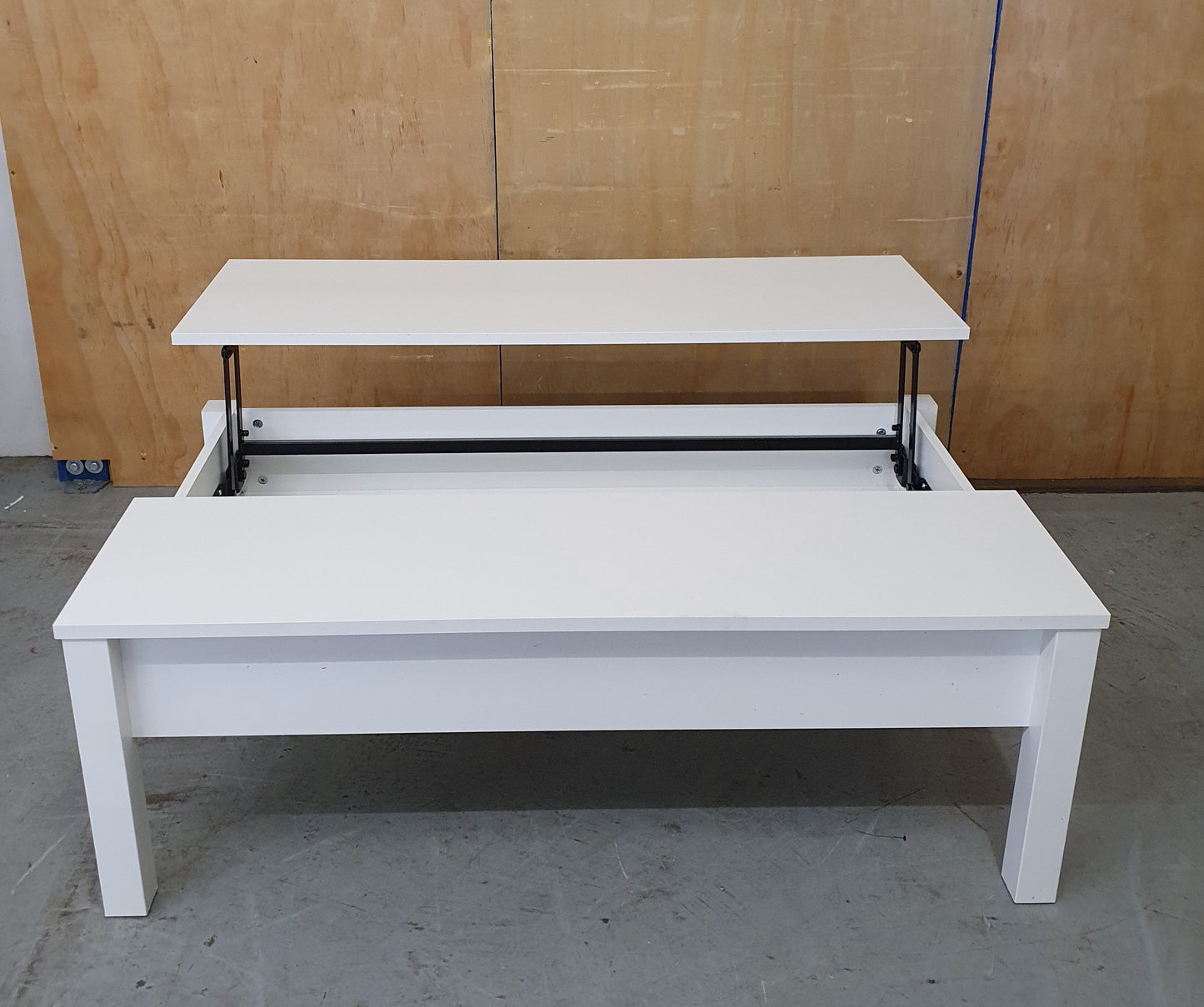 IKEA TRULSTORP Large White Wood Coffee Table with Open Top Section - 104268