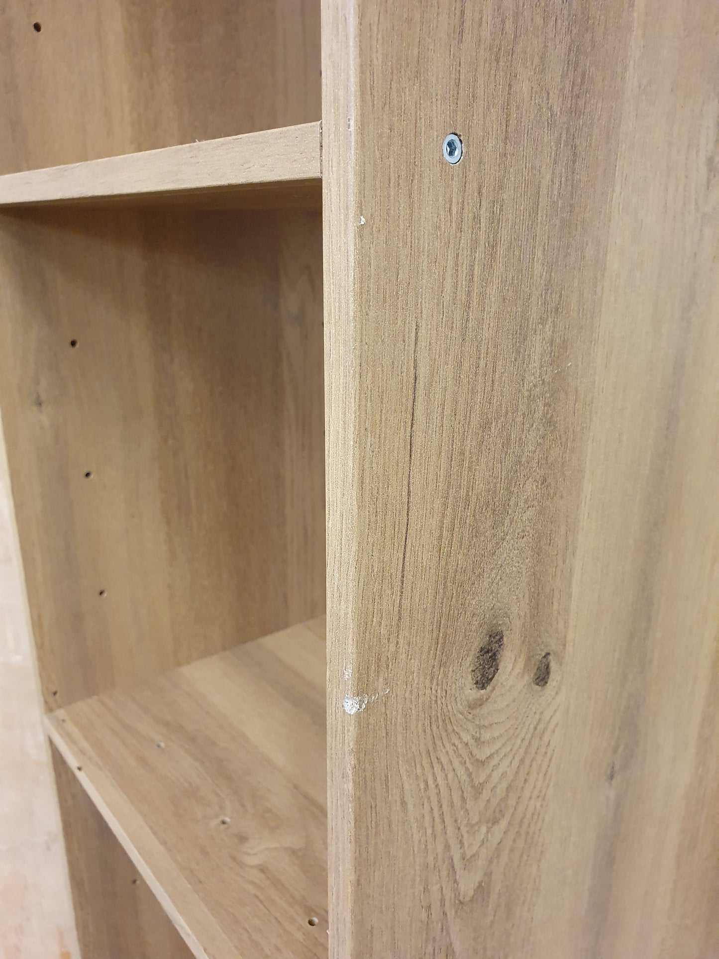 Tall 3 Shelf Wall Mountable Wood Bookcase - EL104478